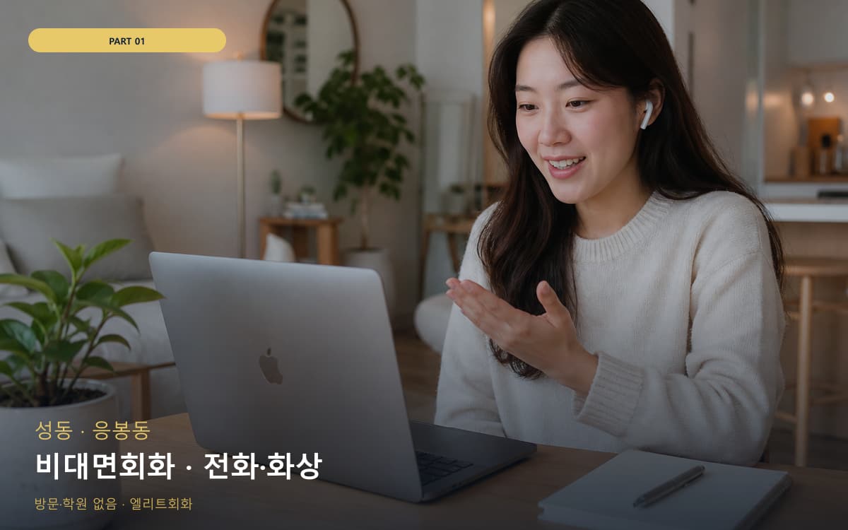 비대면회화 · 전화·화상