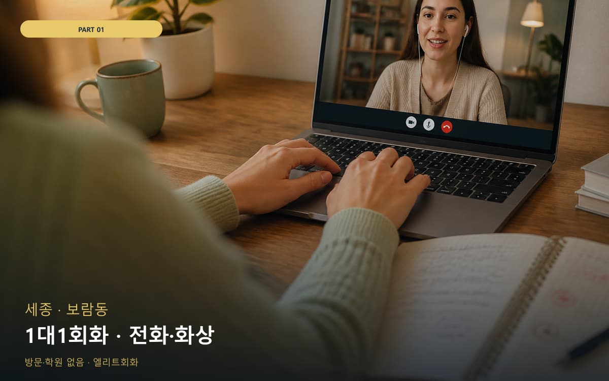 1대1회화 · 전화·화상