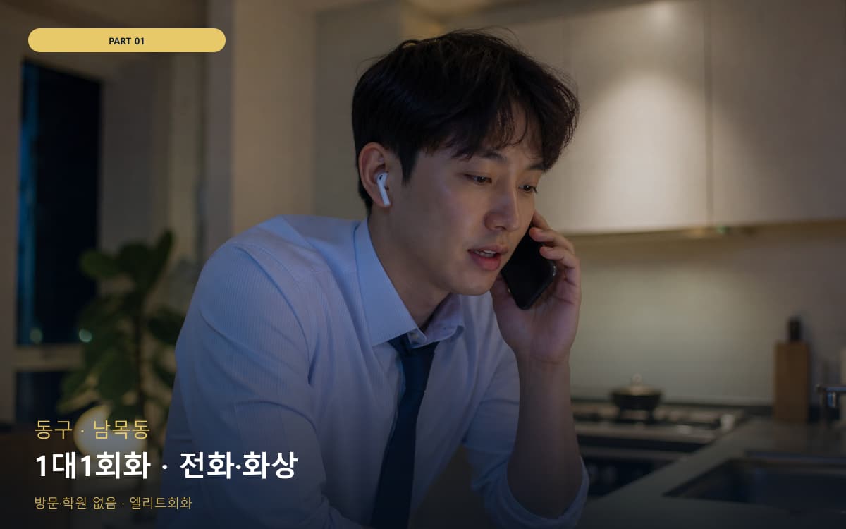 1대1회화 · 전화·화상