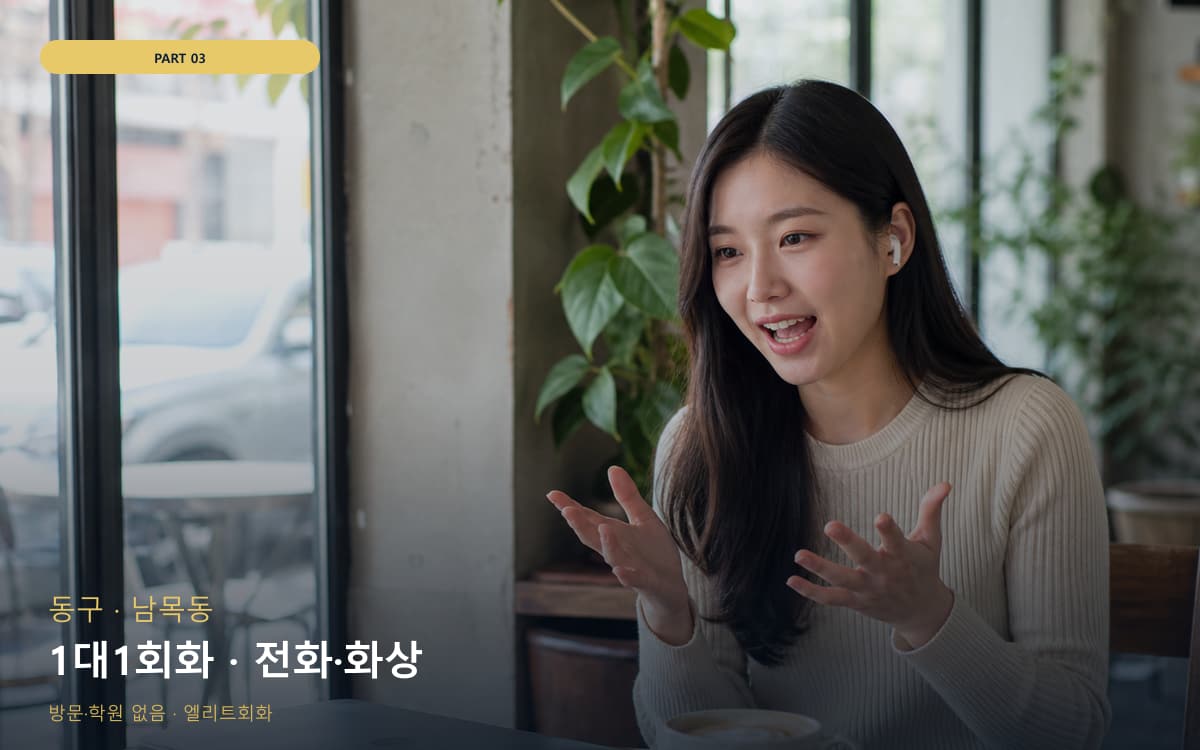 1대1회화 · 전화·화상