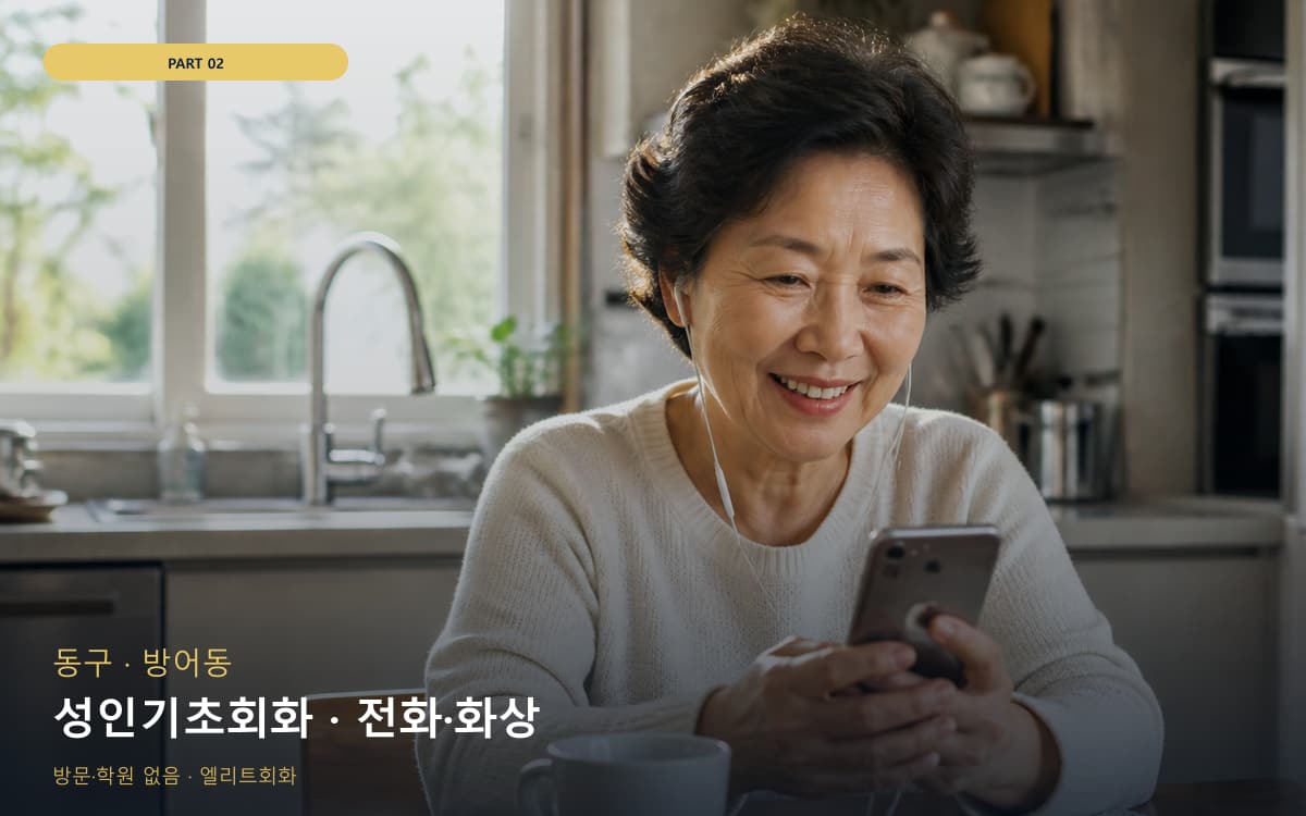 성인기초회화 · 전화·화상
