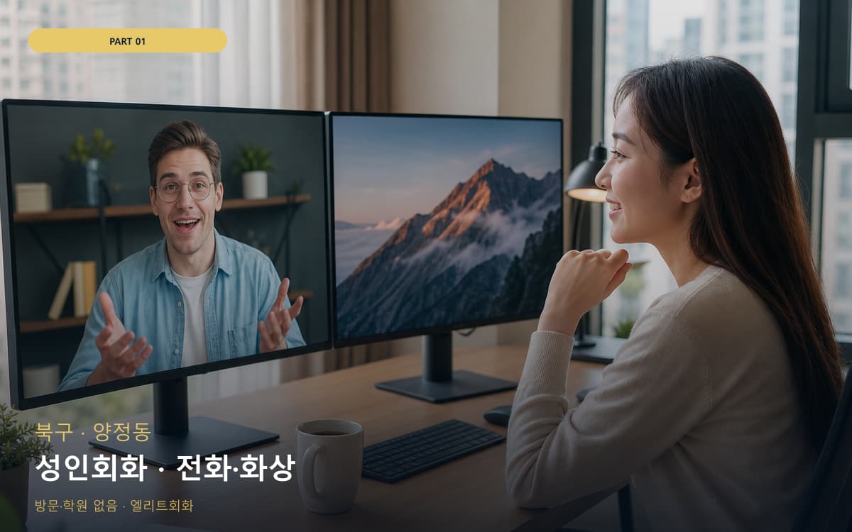 성인회화 · 전화·화상