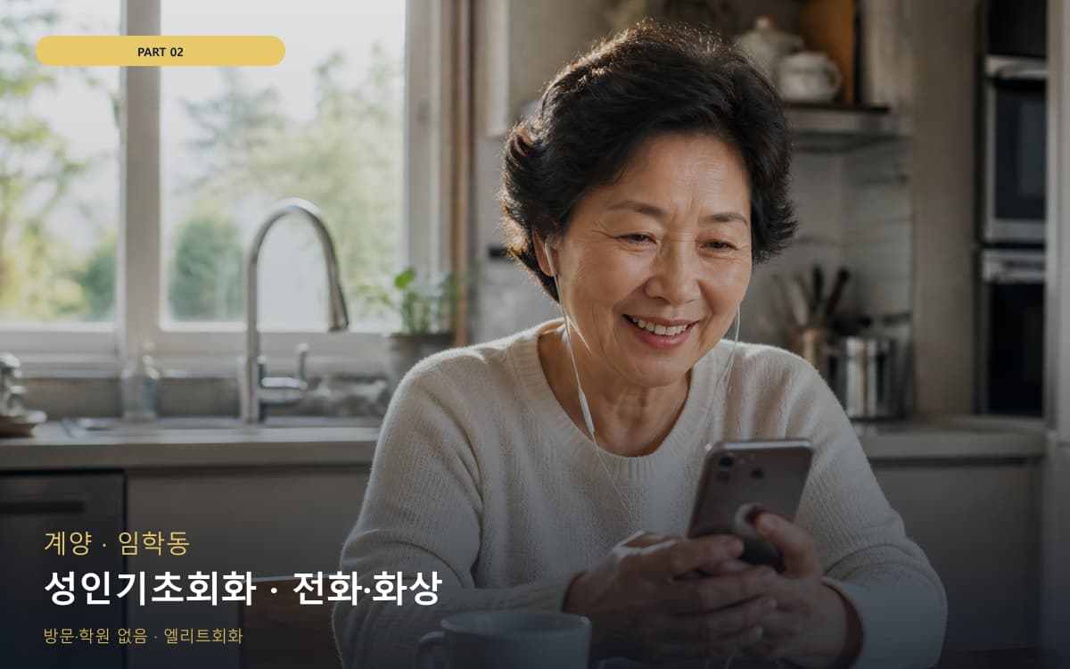 성인기초회화 · 전화·화상