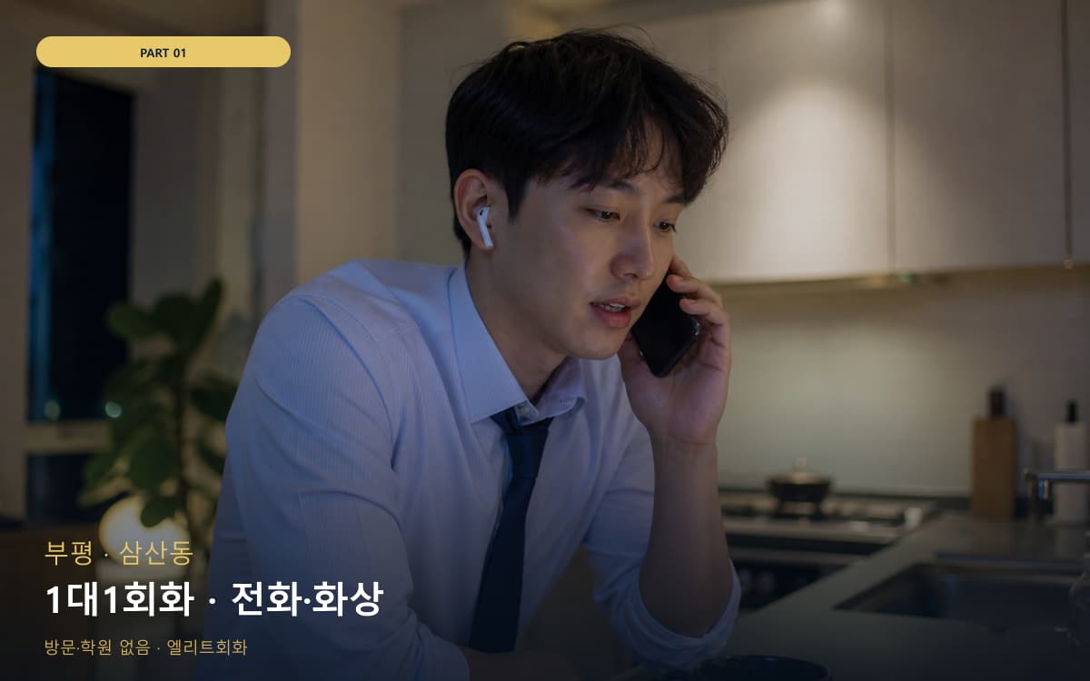 1대1회화 · 전화·화상