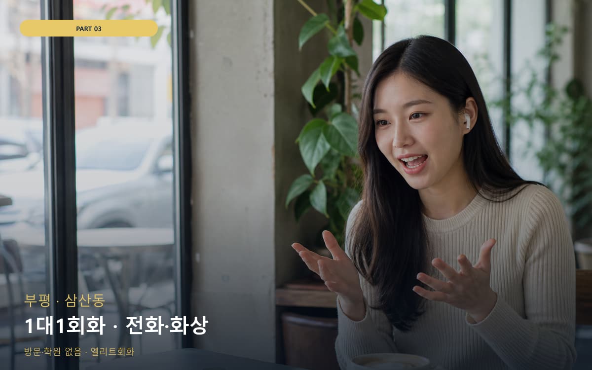 1대1회화 · 전화·화상