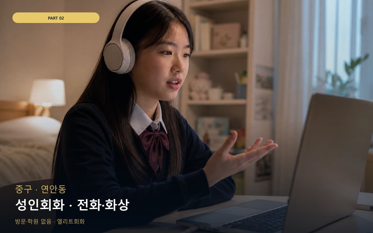 성인회화 · 전화·화상