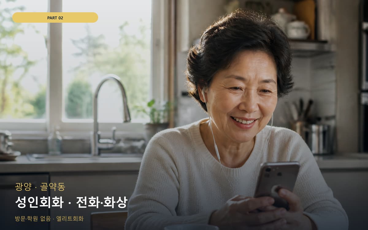 성인회화 · 전화·화상