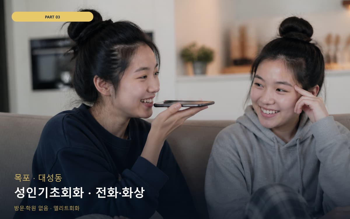 성인기초회화 · 전화·화상