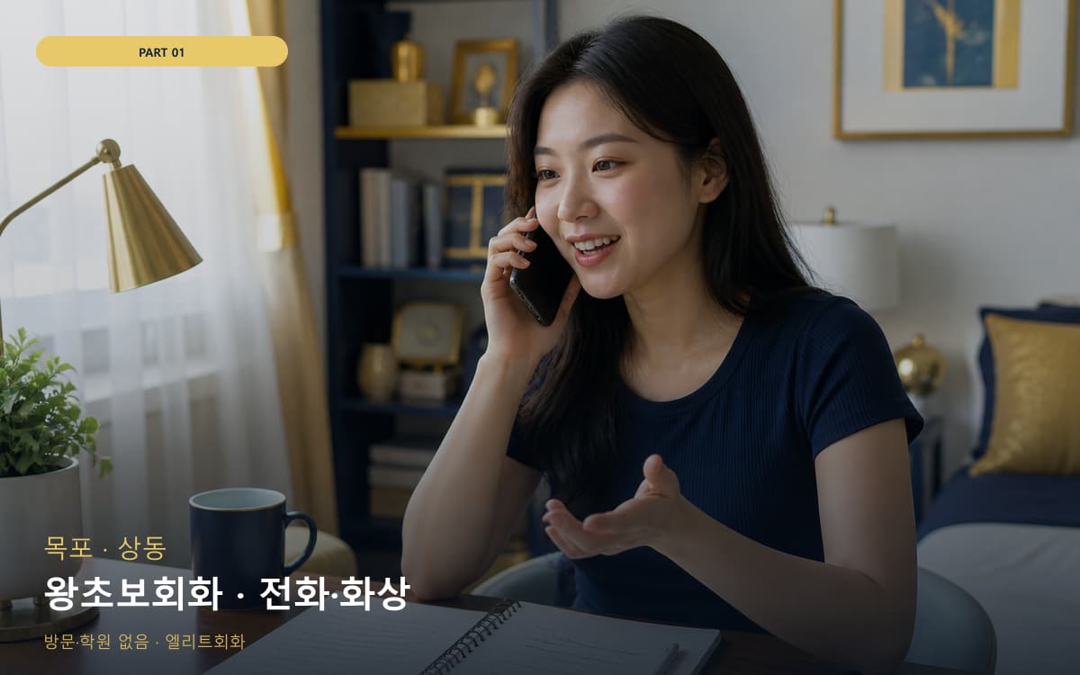 왕초보회화 · 전화·화상