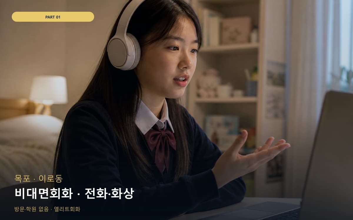 비대면회화 · 전화·화상