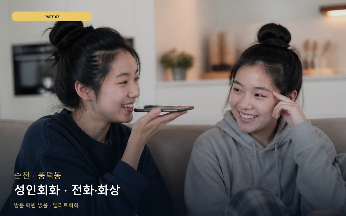 성인회화 · 전화·화상
