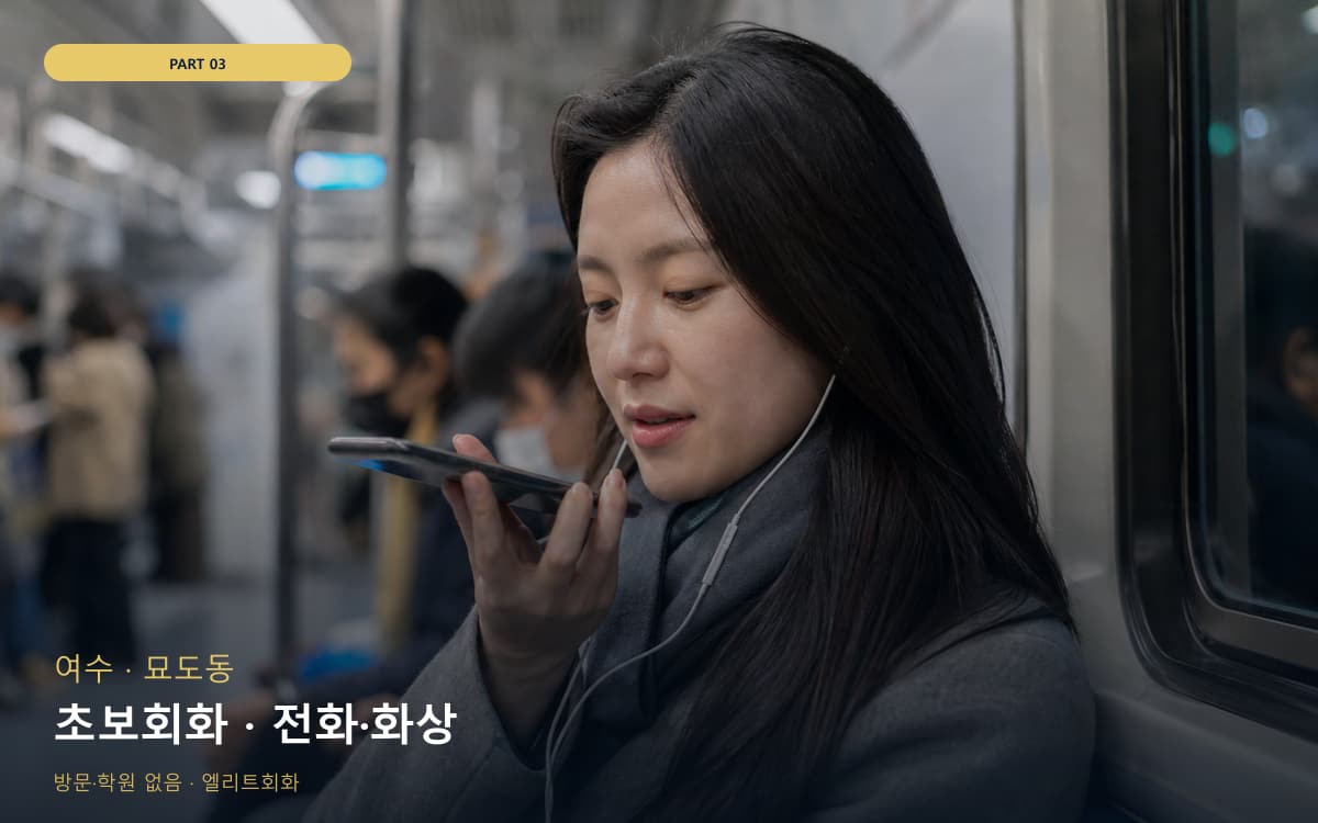 초보회화 · 전화·화상