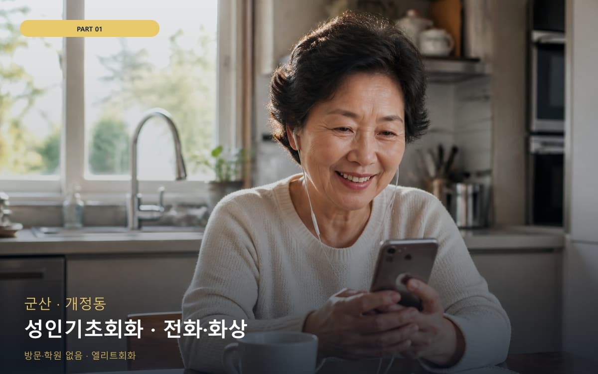성인기초회화 · 전화·화상