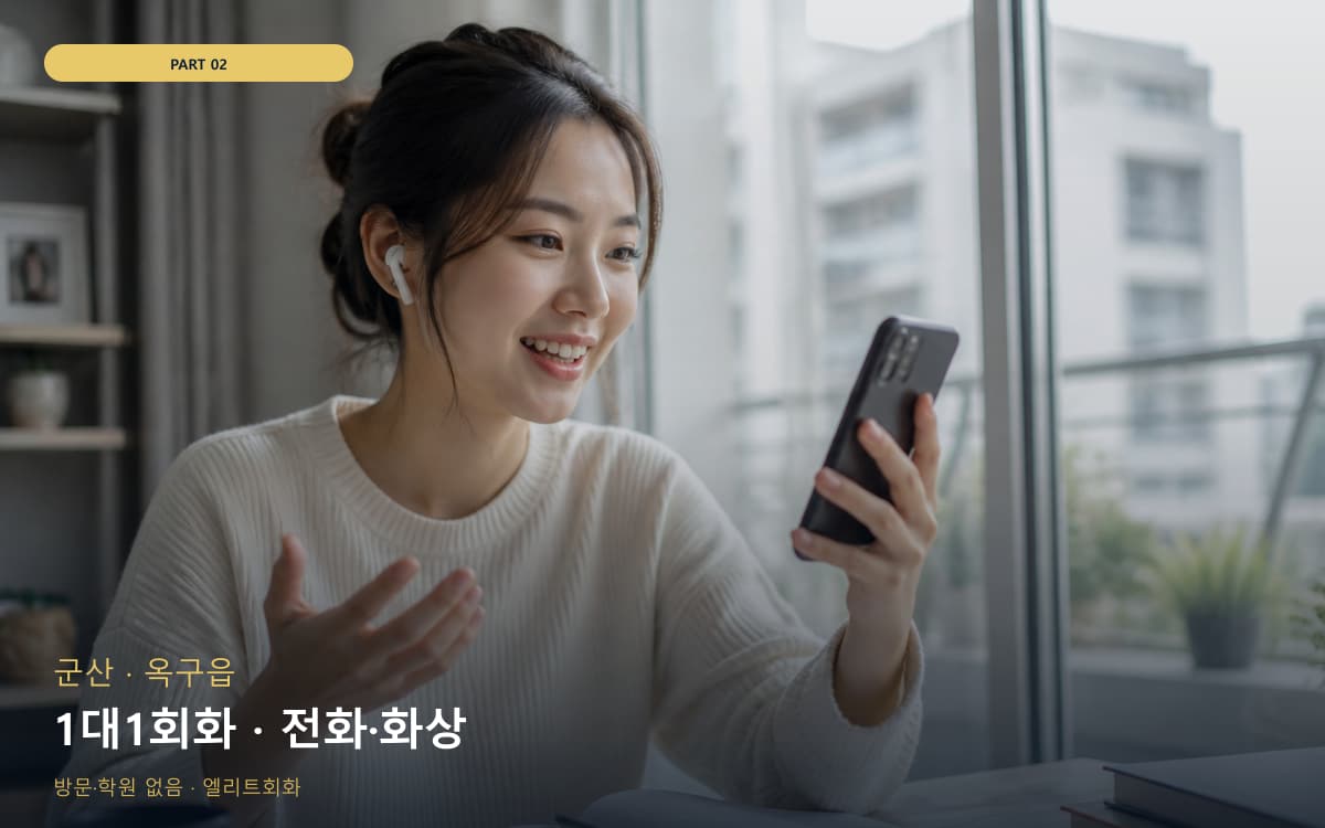 1대1회화 · 전화·화상