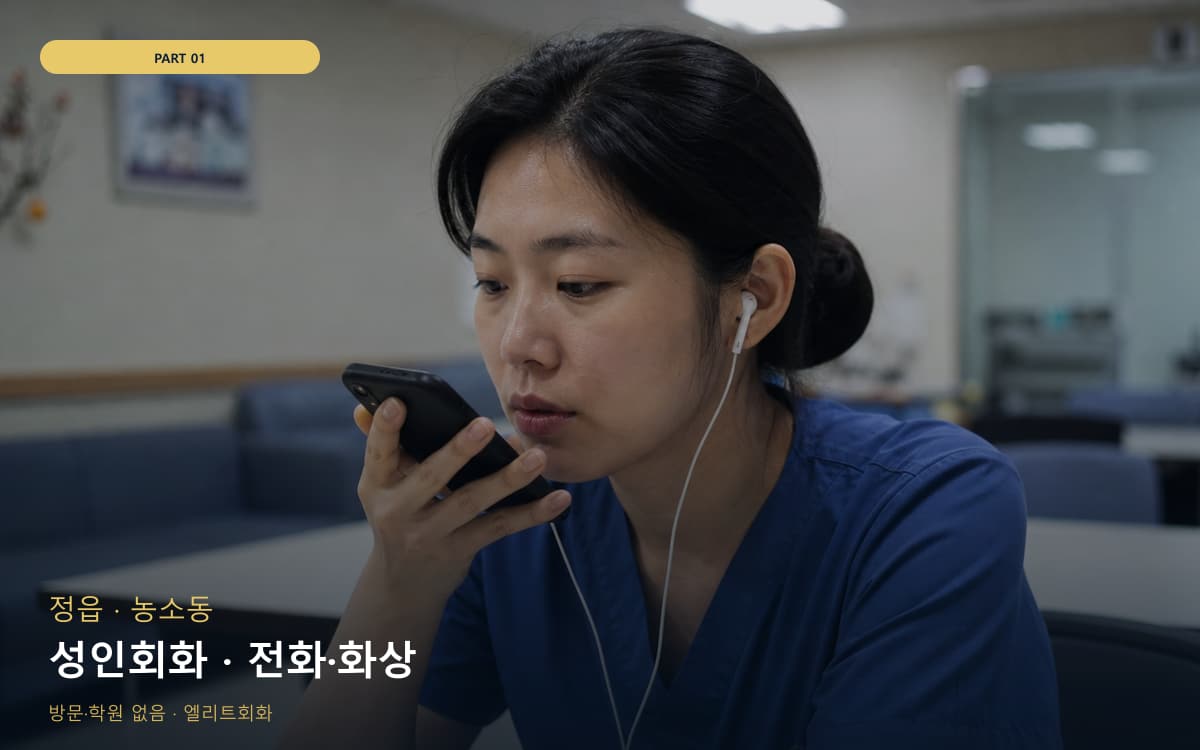 성인회화 · 전화·화상