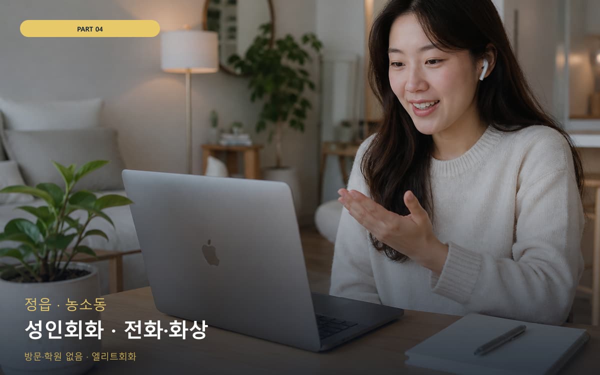 성인회화 · 전화·화상