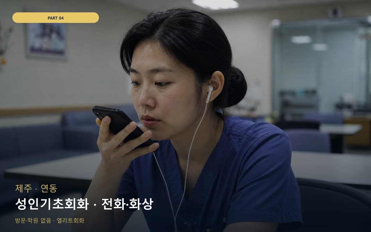 성인기초회화 · 전화·화상