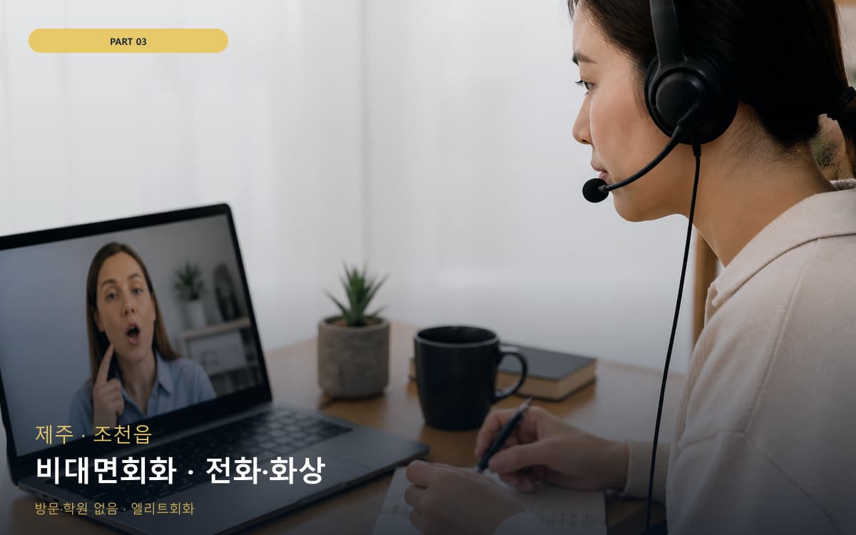 비대면회화 · 전화·화상