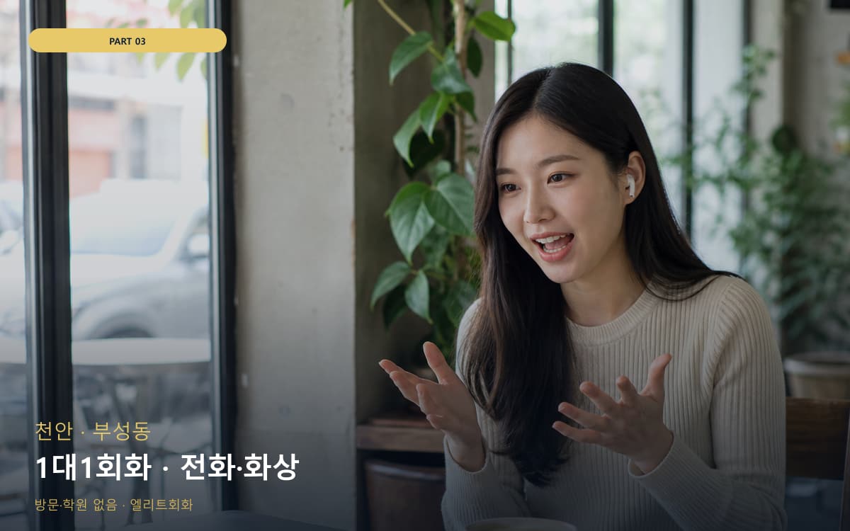 1대1회화 · 전화·화상