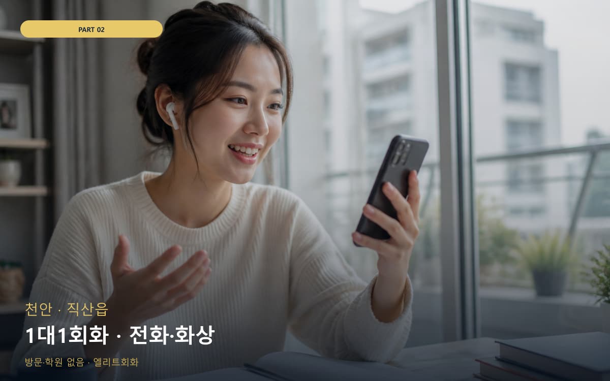 1대1회화 · 전화·화상