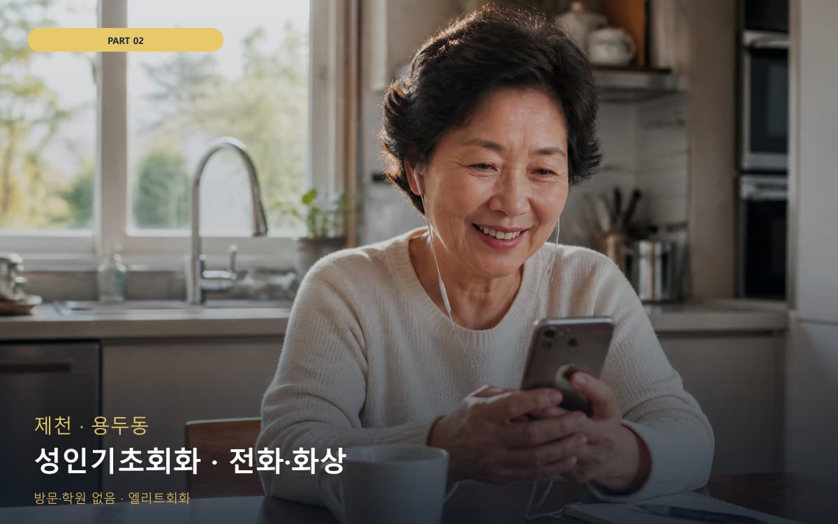 성인기초회화 · 전화·화상